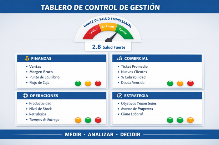 Tablero de control de gestión empresarial